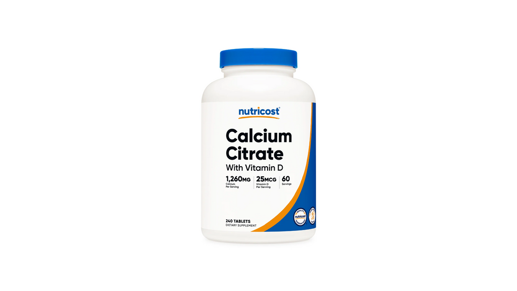 Nutricost Calcium Citrate with Vitamin D Tablets