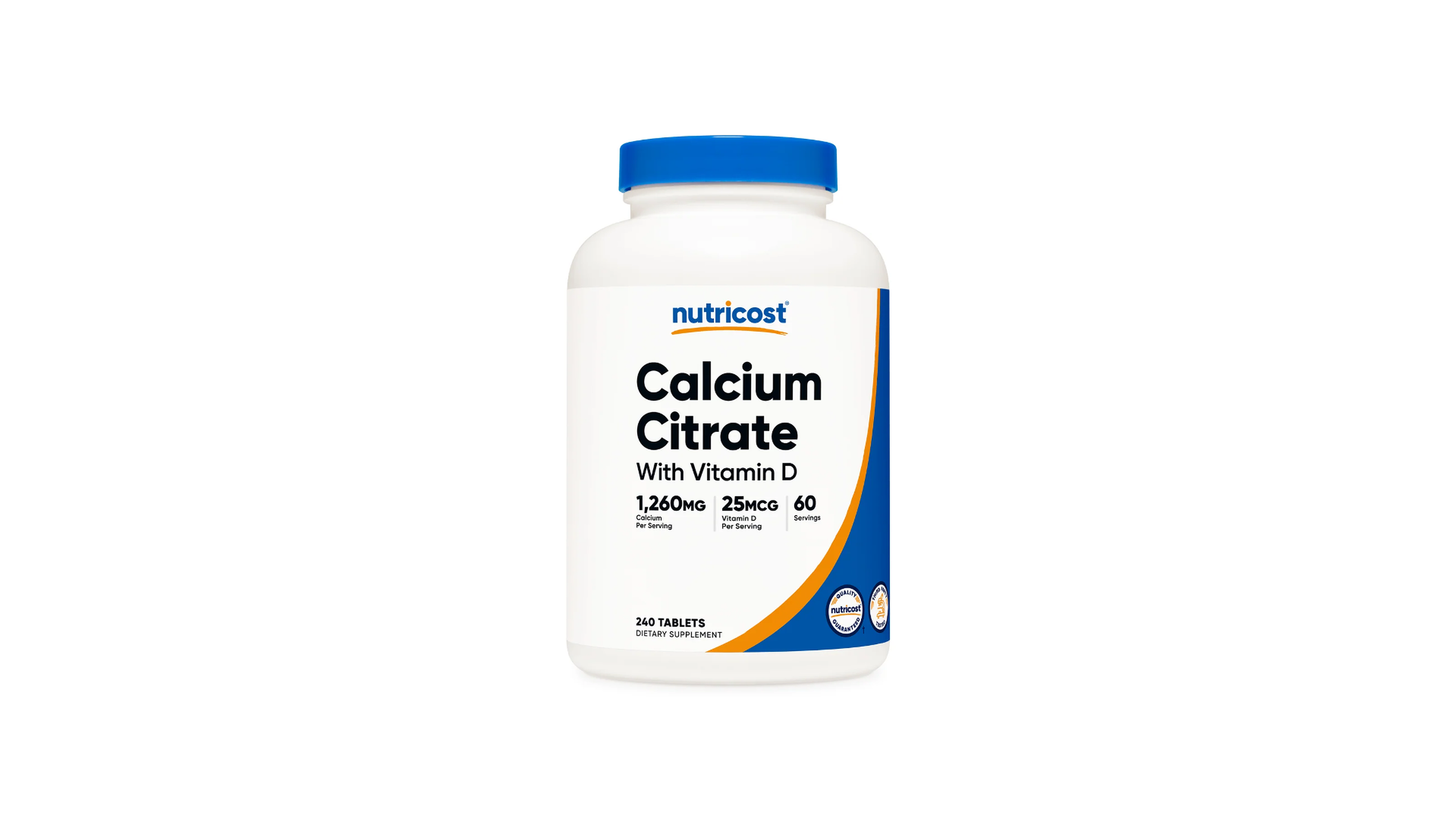 Nutricost Calcium Citrate with Vitamin D Tablets