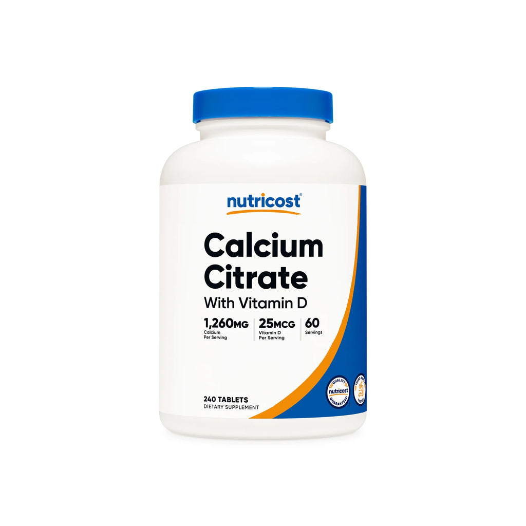 Nutricost Calcium Citrate with Vitamin D Tablets