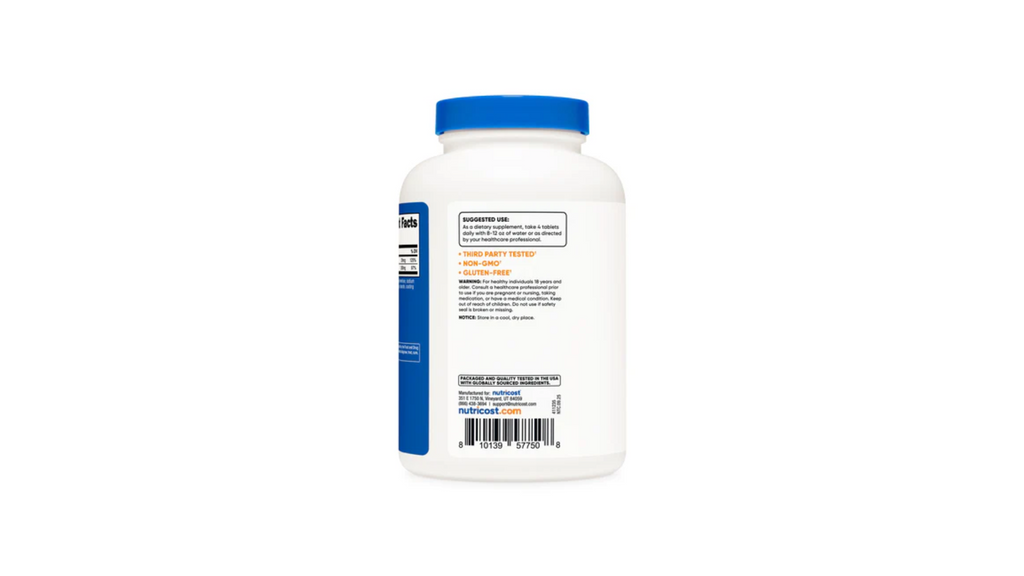 Nutricost Calcium Citrate with Vitamin D Tablets